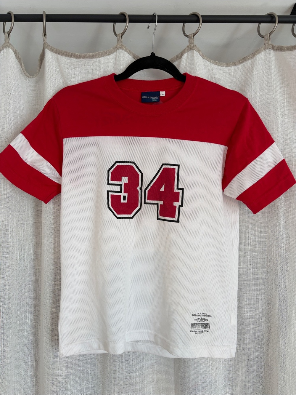Number 34 Athletic Tee